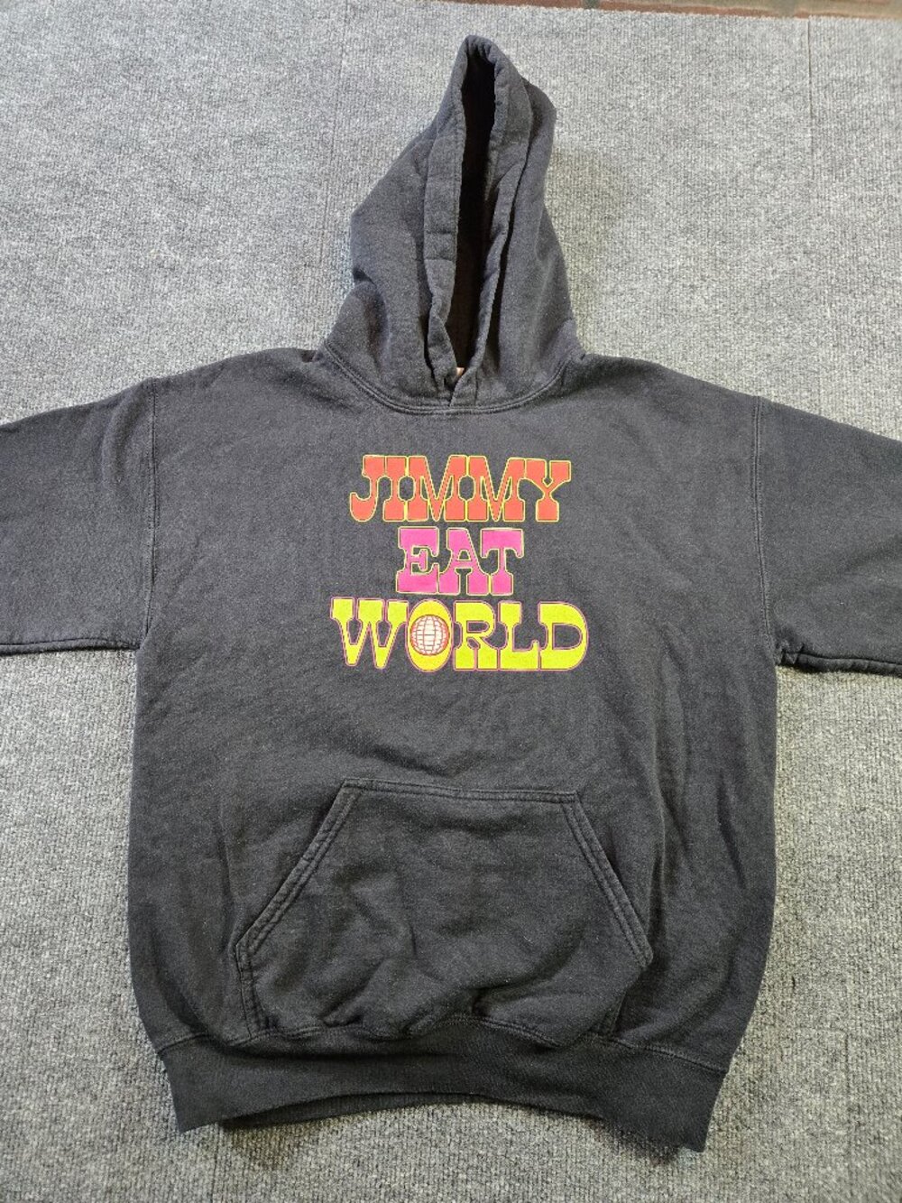Jimmy Eat World Hoodie Mens M Black A Praise Chorus Lyrics Band Pullover